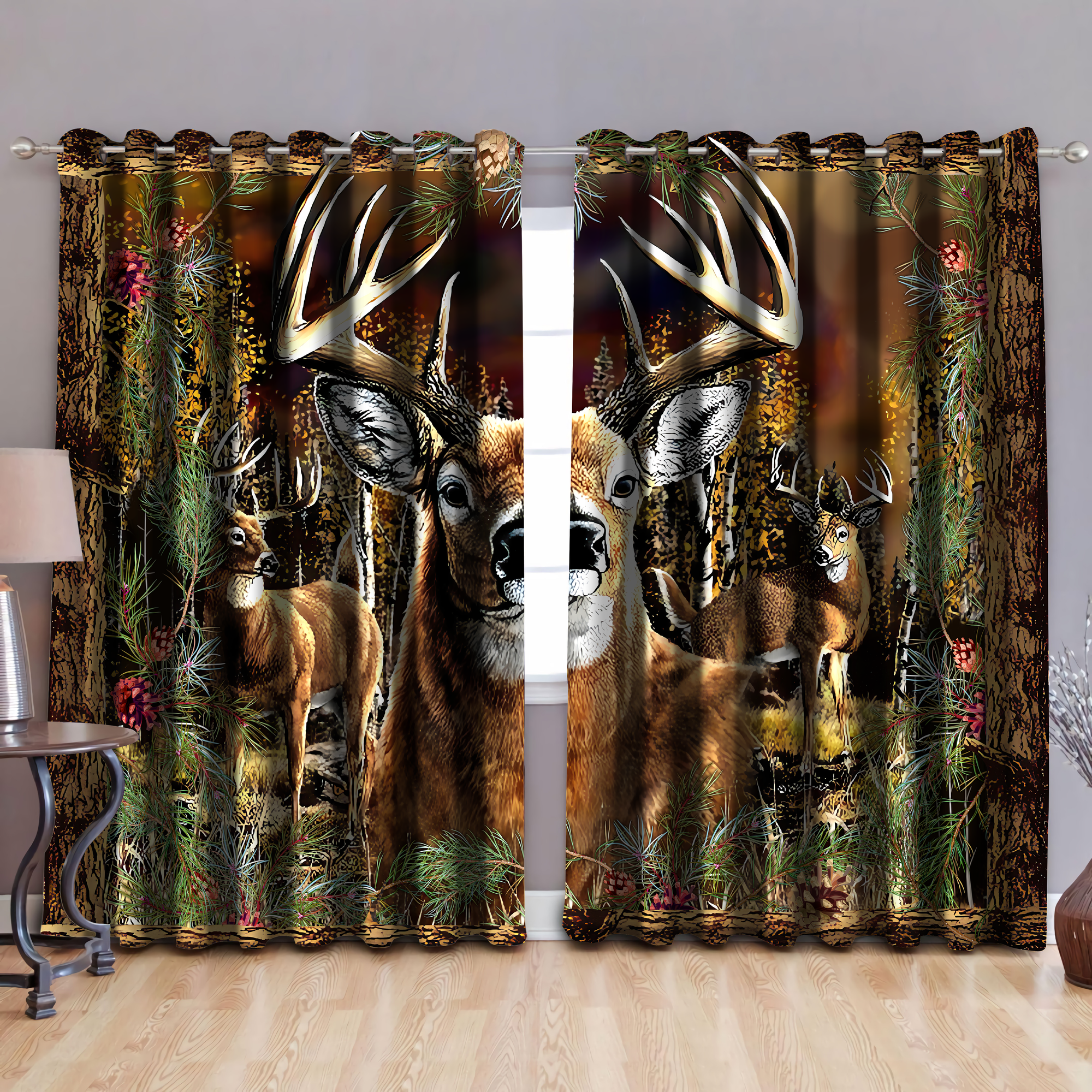 Deer Hunting 3D Curtain LAM