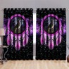 Violet Dreamcatcher Wolf Blackout Thermal Grommet Window Curtains JJ23052003-Curtains-MP-52'' x 63''-Vibe Cosy™