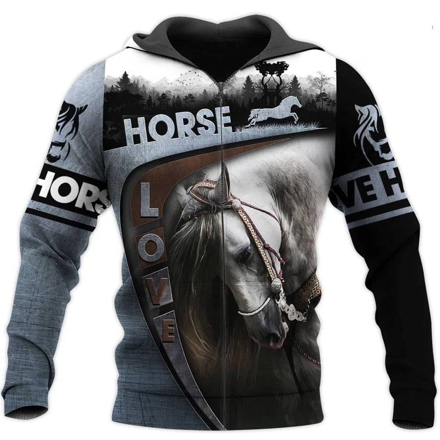 Beautiful Horse 3D All Over Printed Shirts TA041202-Apparel-TA-Hoodie-S-Vibe Cosy™