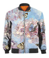 Butterfly Sweet Garden 3D Winter Clothes TR091104-Apparel-NNK-Bomber Jacket-S-Vibe Cosy™