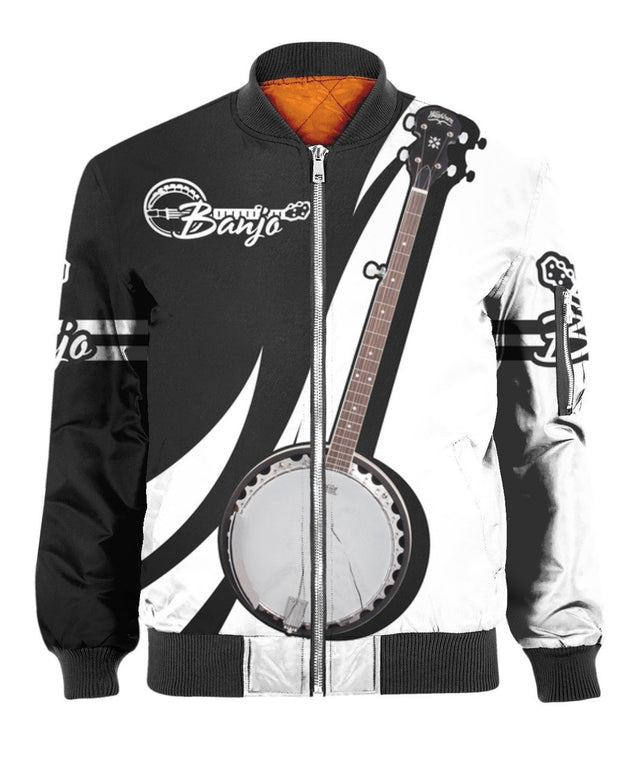 Banjo music 3d hoodie shirt for men and women HG HAC27127-Apparel-HG-Bomber-S-Vibe Cosy™