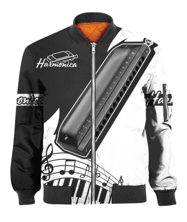 Harmonica music 3d hoodie shirt for men and women ver2 HG HAC28123-Apparel-HG-Bomber-S-Vibe Cosy™