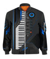 Piano keyboard 3d music hoodie, shirt for men and women HG HAC281101-Apparel-HG-Bomber-S-Vibe Cosy™