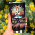 Yoga I'm Mostly Peace Love and Light Funny Tumbler-RoosterArt-Vibe Cosy™
