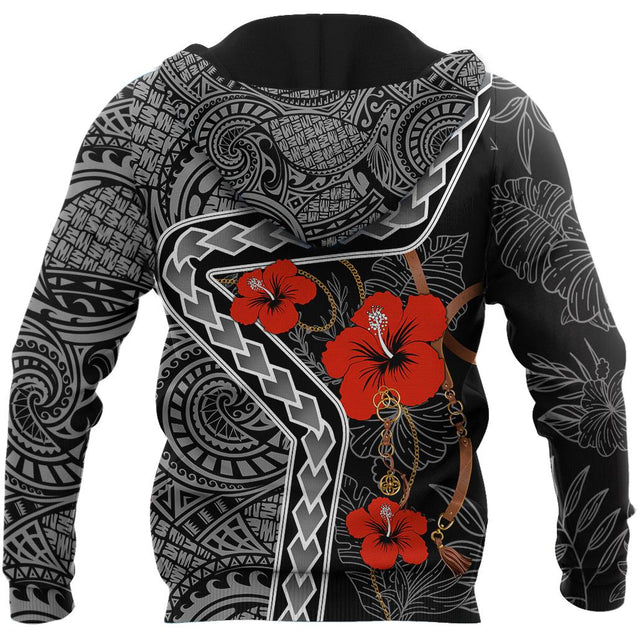 Amazing Polynesian Tattoo Hoodie-ML-Apparel-ML-Zipped Hoodie-S-Vibe Cosy™