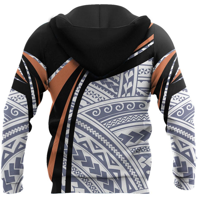 Micronesia Handicraft Black Brown Hoodie-ML-Apparel-ML-Zipped Hoodie-S-Vibe Cosy™