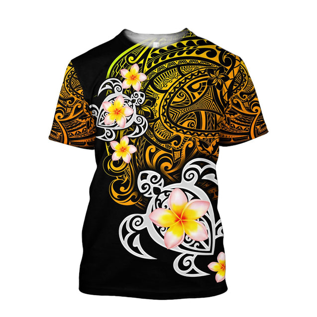 Amazing Polynesian Tattoo Turtle Unisex Hoodie ML