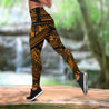 African Gold Pattern Legging & Tank top-ML-Apparel-ML-S-No Tank-Vibe Cosy™