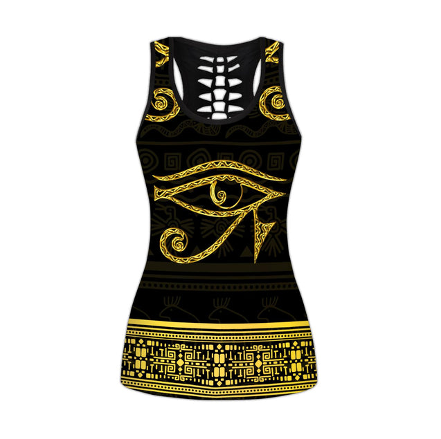 African The Eye Of Horus Legging & Tank top-ML-Apparel-ML-No Legging-S-Vibe Cosy™