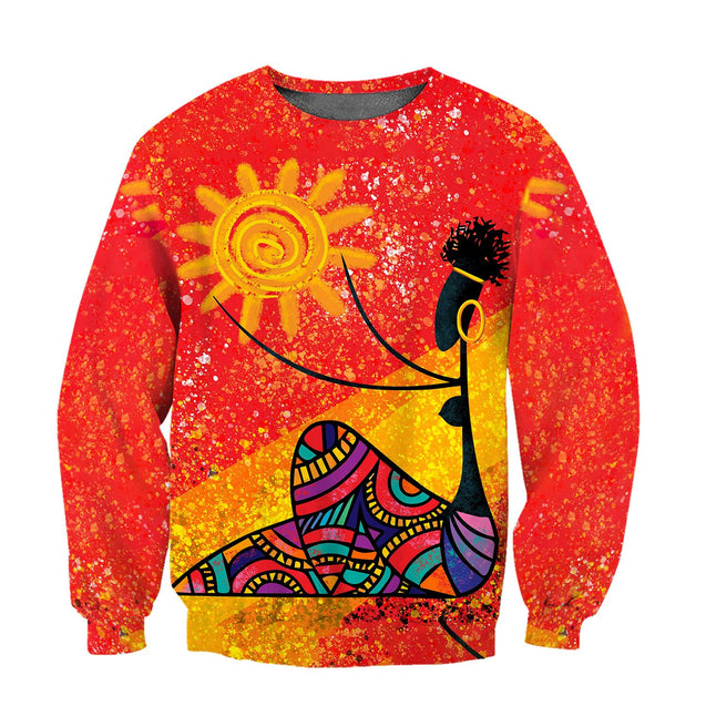 African Girl and Star Hoodie-ML