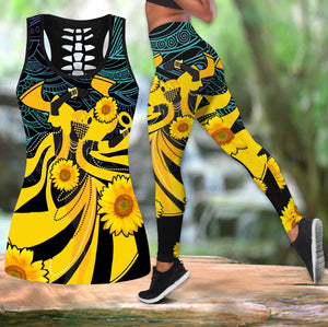 Africa Orisha Oshun Goddess Legging & Tank top-ML