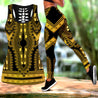 African Golden Pattern Legging & Tank top-ML