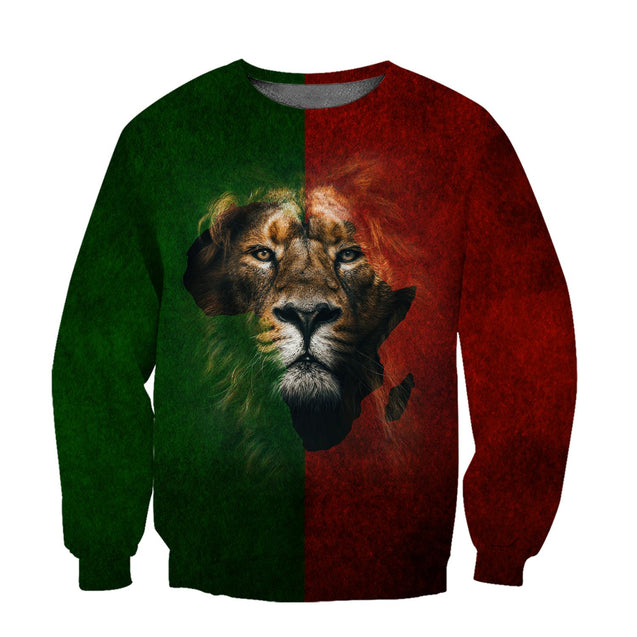 African Lion Power Hoodie-ML