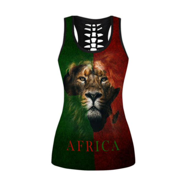 African Lion Power Legging & Tank top-ML