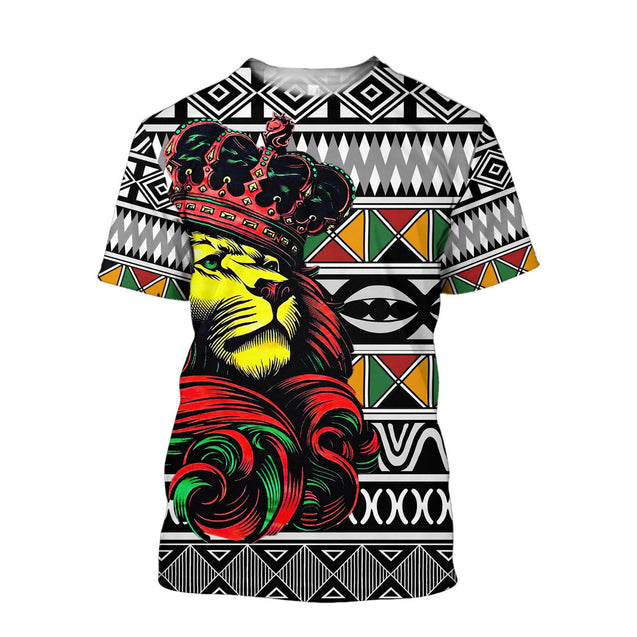 African Lion Pattern Hoodie-ML