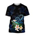 Amazing Polynesian Turtle With Plumeria Flowers Hoodie-ML