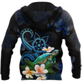 Amazing Polynesian Turtle With Plumeria Flowers Hoodie-ML