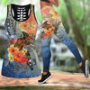 Polynesian Tattoo Turtle Hibiscus Legging & Tank top-ML