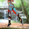 Amazing Colorful Oil 3D Over Printed Legging & Tank top-ML