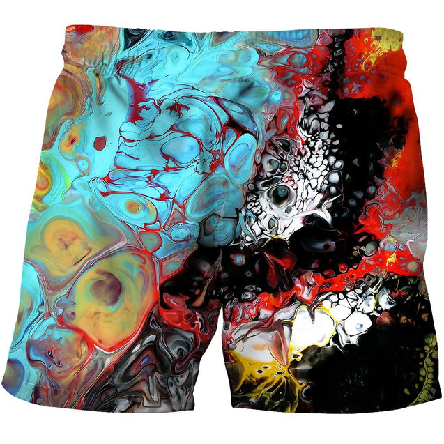 Amazing Colorful Oil 3D Over Printed Hoodie Tshirt for Men and Women-ML