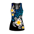 Polynesian Tattoo Turtle Deep Sea Legging & Tank top-ML