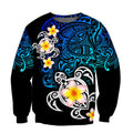 Amazing Polynesian Tattoo Deep Sea Turtle Hoodie-ML