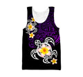 Amazing Polynesian Tattoo Purple Turtle Hoodie-ML