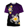 Amazing Polynesian Tattoo Purple Turtle Hoodie-ML