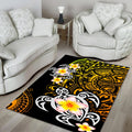 Amazing Polynesian Tattoo Turtle Rug-ML