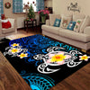 Amazing Polynesian Tattoo Deep Sea Turtle Rug-ML