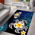 Amazing Polynesian Tattoo Deep Sea Turtle Rug-ML