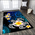 Amazing Polynesian Tattoo Deep Sea Turtle Rug-ML