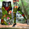 Amazing Turtle Polynesian Over Printed Legging & Tank top-ML