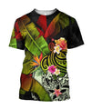 Amazing Turtle Polynesian Over Printed Hoodie Tshirt for Men and Women-ML