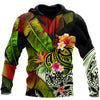 Amazing Turtle Polynesian Over Printed Hoodie Tshirt for Men and Women-ML