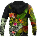 Amazing Turtle Polynesian Over Printed Hoodie Tshirt for Men and Women-ML