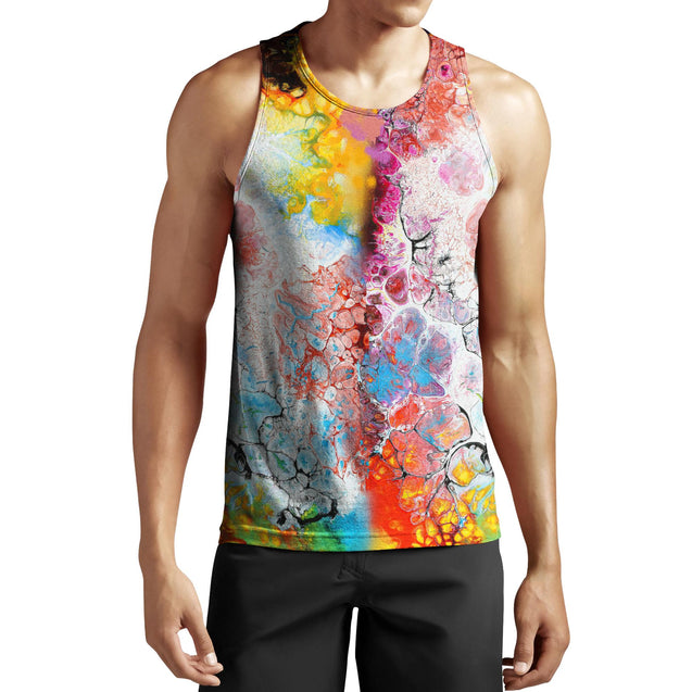 Amazing Colorful II Oil 3D Over Printed Hoodie Tshirt for Men and Women-ML