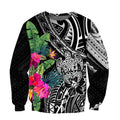 Amazing Hibiscus Turtle Hoodie Tshirt for Men and Women-ML