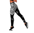 Amazing Hibiscus Turtle Legging & Tank top-ML