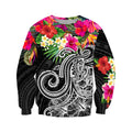 Amazing Hibiscus And Frangipani Hoodie Tshirt for Men and Women-ML