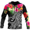 Amazing Hibiscus And Frangipani Hoodie Tshirt for Men and Women-ML