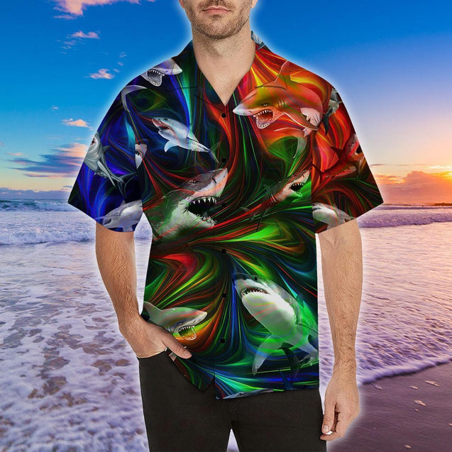 Amazing Shark Hippie Hawaii Shirt-ML