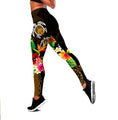 Amazing Ponylesian Turtle Tattoo 3D Over Printed Legging & Tank top-ML