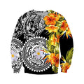 Amazing Polynesian Turtle Tattoo & Hibiscus Hoodie Tshirt for Men and Women-ML