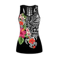 Amazing Polynesian Tattoo & Hibiscus Legging & Tank top-ML