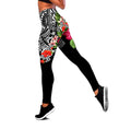 Amazing Polynesian Tattoo & Hibiscus Legging & Tank top-ML