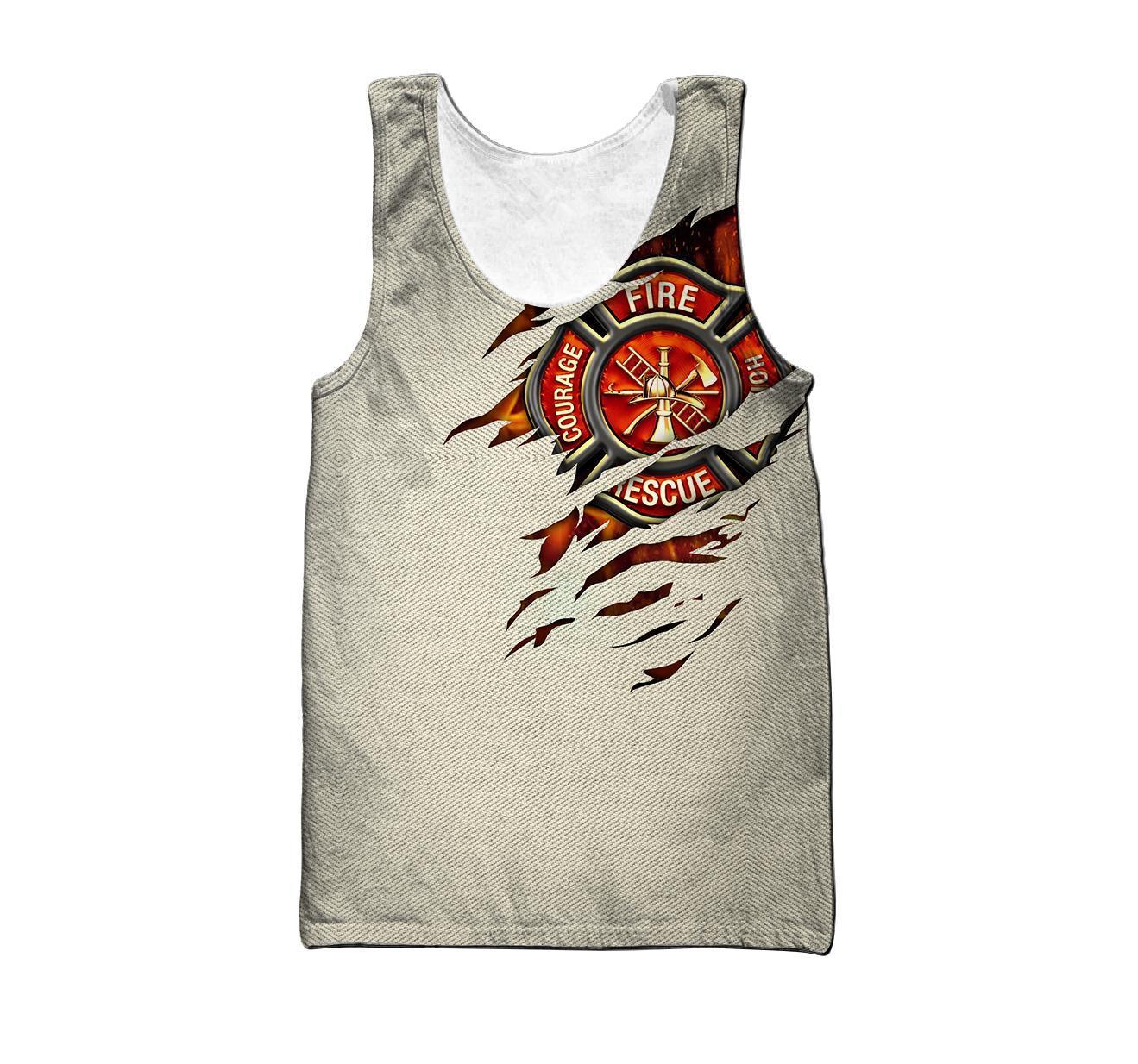 Firefighter Soldier 3D All Over Printed Shirt Hoodie For Men And Women