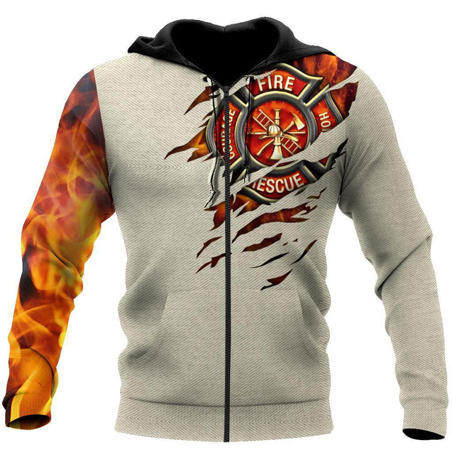 Firefighter Soldier 3D All Over Printed Shirt Hoodie For Men And Women