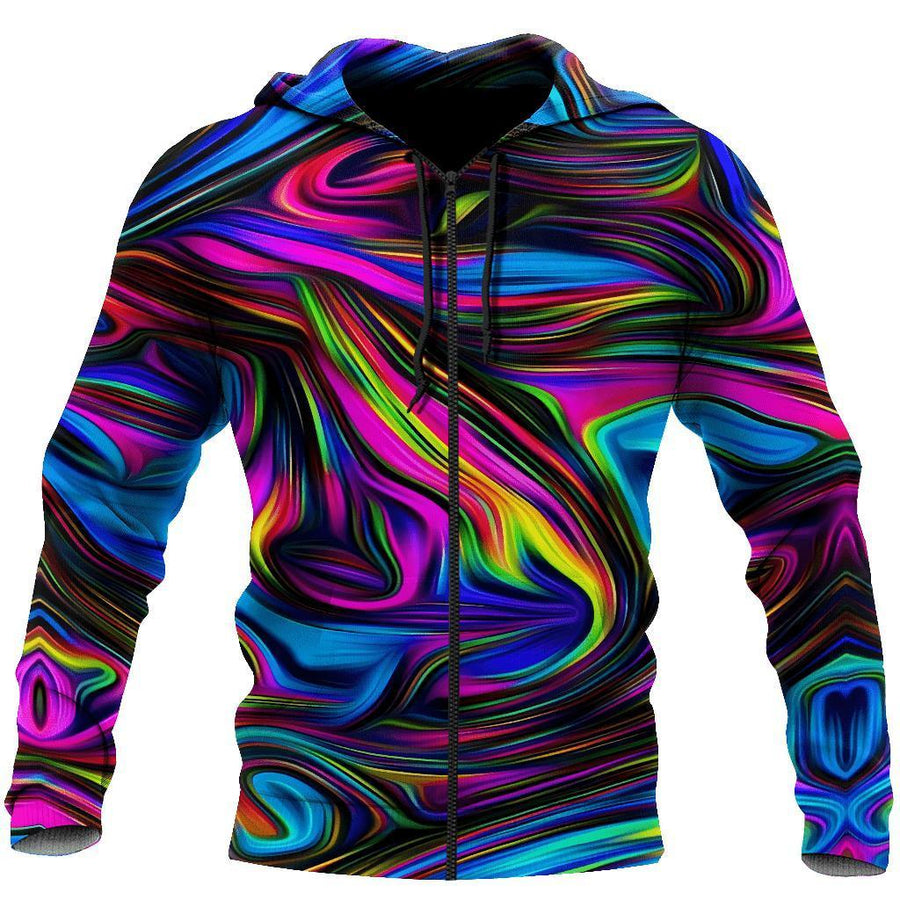 Lovely Hippie Color Hoodie For Men And Women