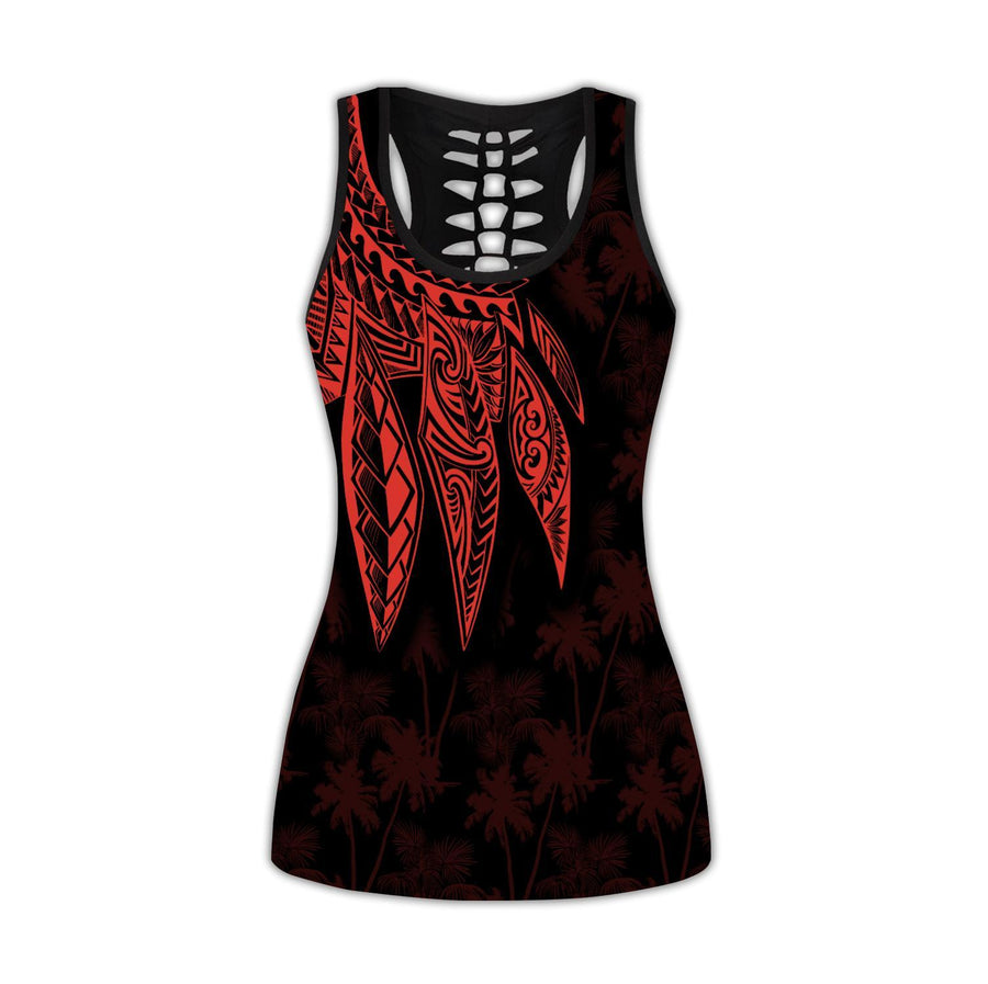 Amazing Polynesian Wing Tattoo Legging & Tank top-ML